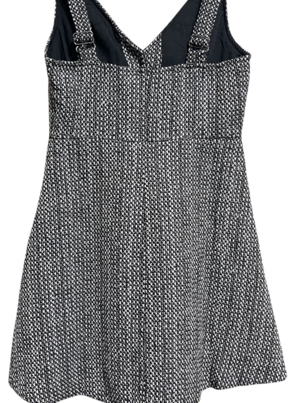 Mustard Seed Tweed Coat Blazer & Button Front Dress Set Black Ivory Small NWT - Picture 3 of 8